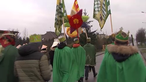 Klatka z nagrania wykonanego przez Telewizję Lokalną w Barcinie