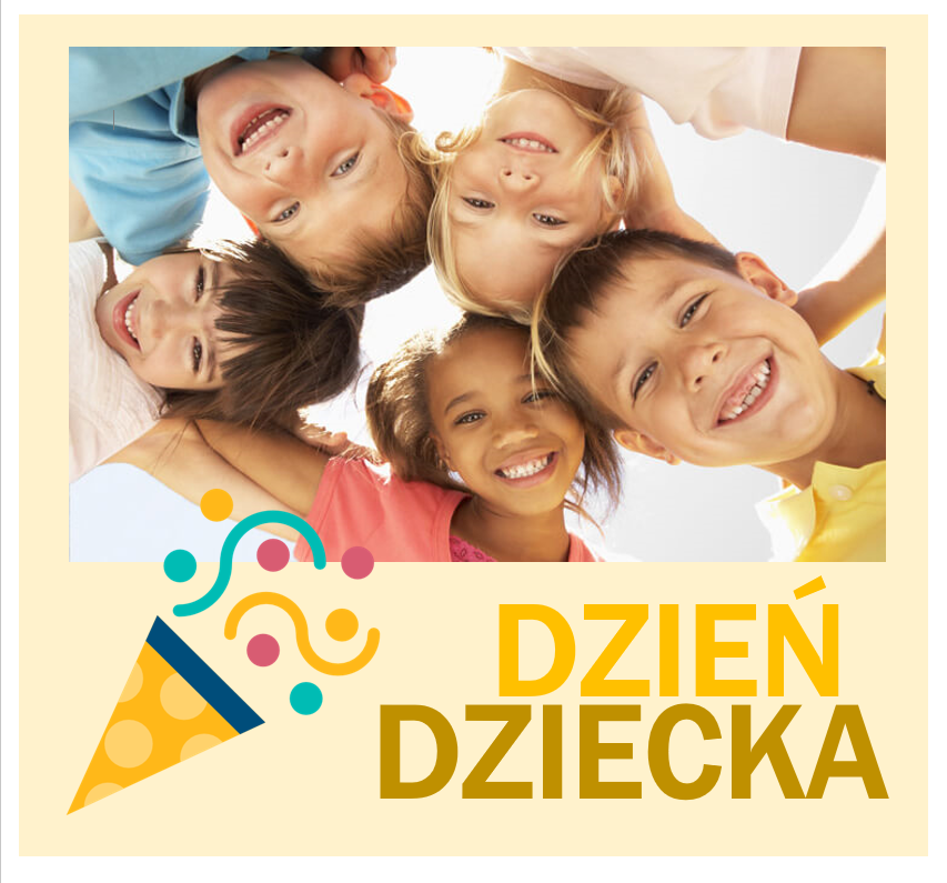 Plakat na dzień dziecka, dekoracyjny