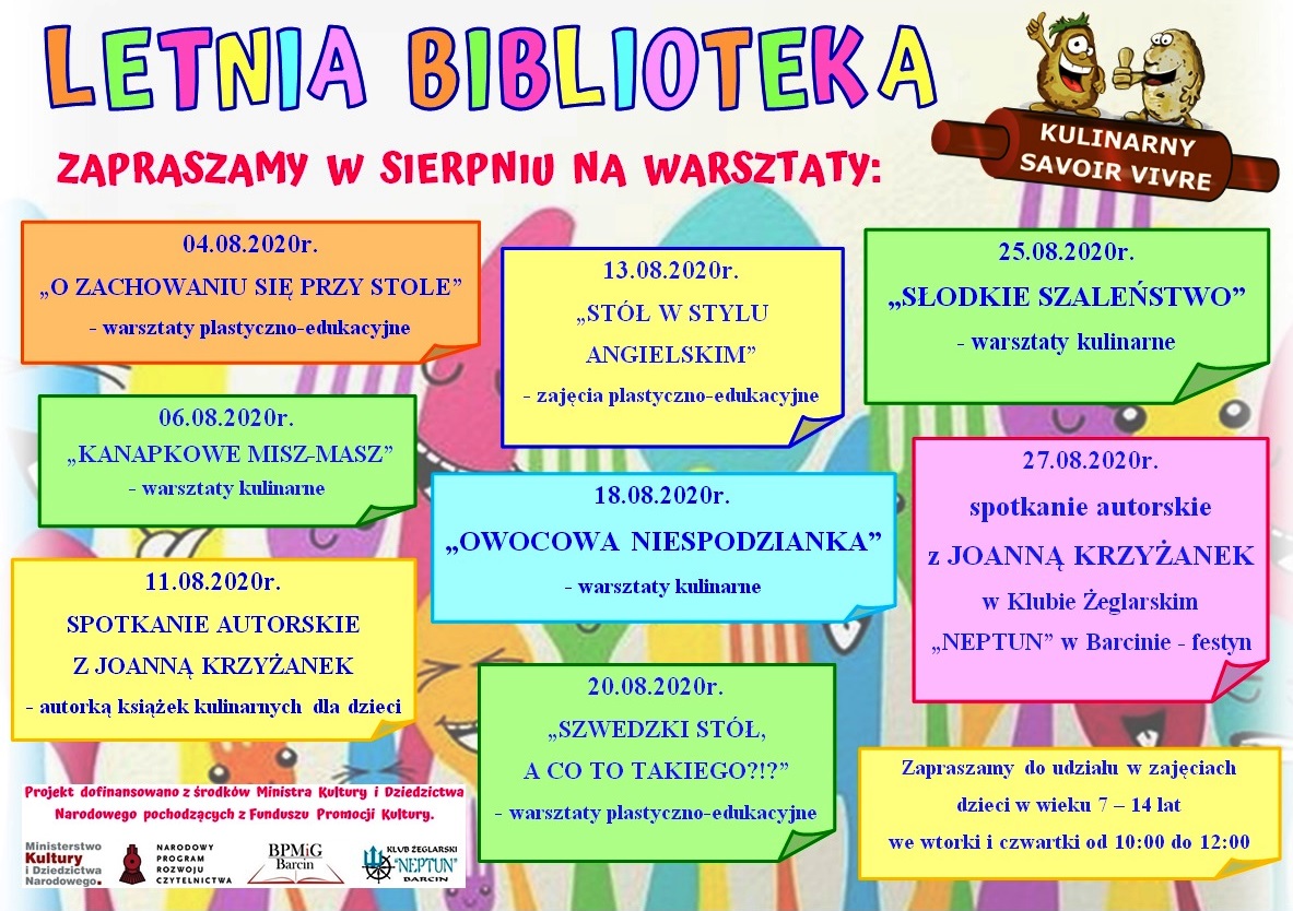 wakacyjnych w oddziale dla dzieci w sierpniu