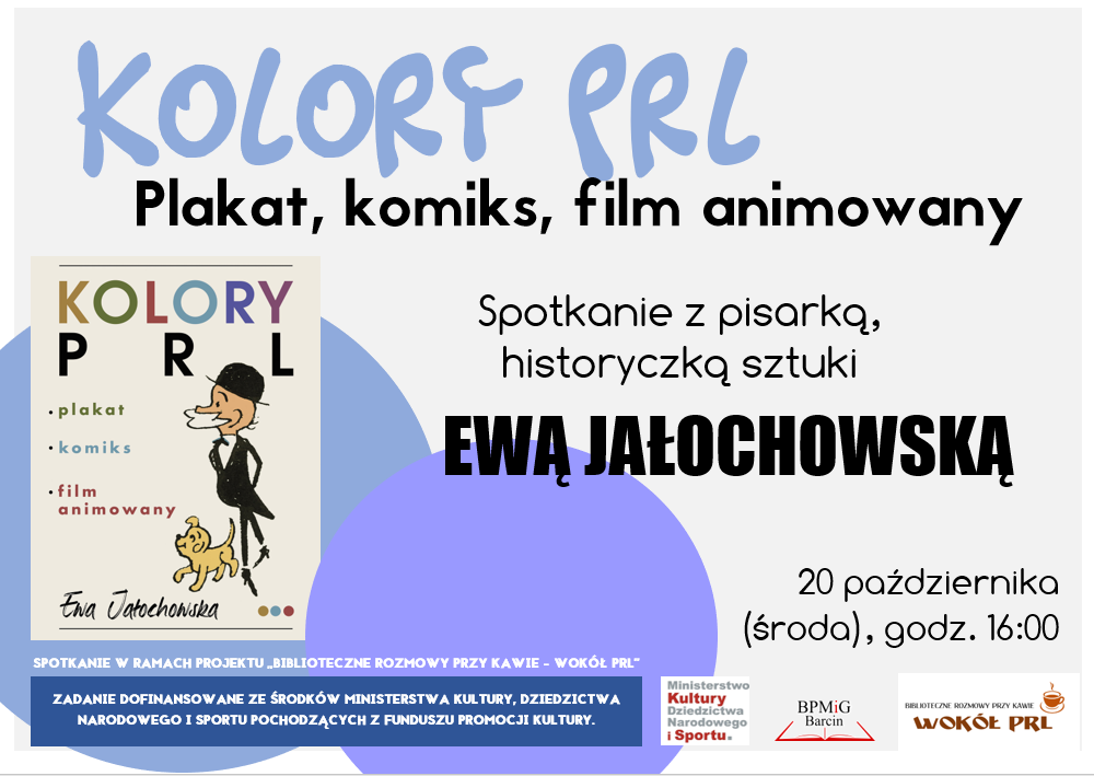 Plakat dotyczący spotkania z Ewą Jałochowską